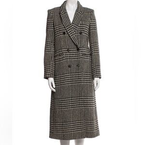Reformation Black and light grey hounds tooth Coat
